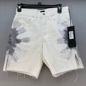 Edwin Denim Shorts Women's 26 (2) White Tie dye CAI Shorts Button Fly NWT